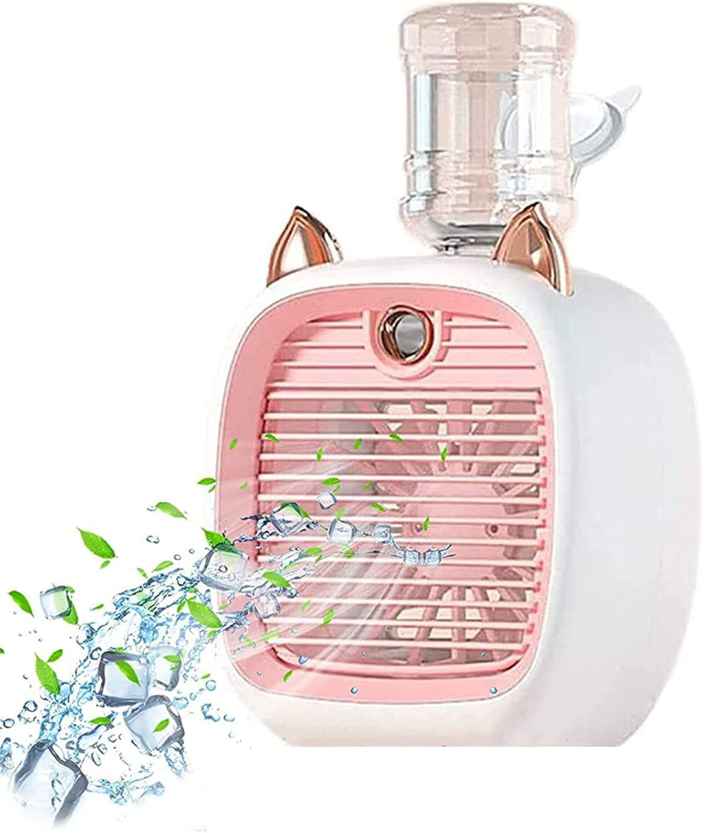 Mini Portable Recharging Cooling Fan – Cute Cat Design