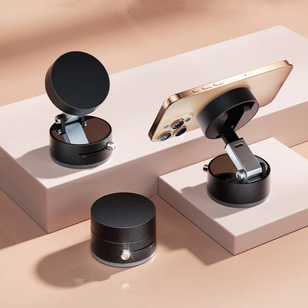 360° Rotating Magnetic Phone Holder Stand with Adjustable Angle (Dashboard & Desk Mount)