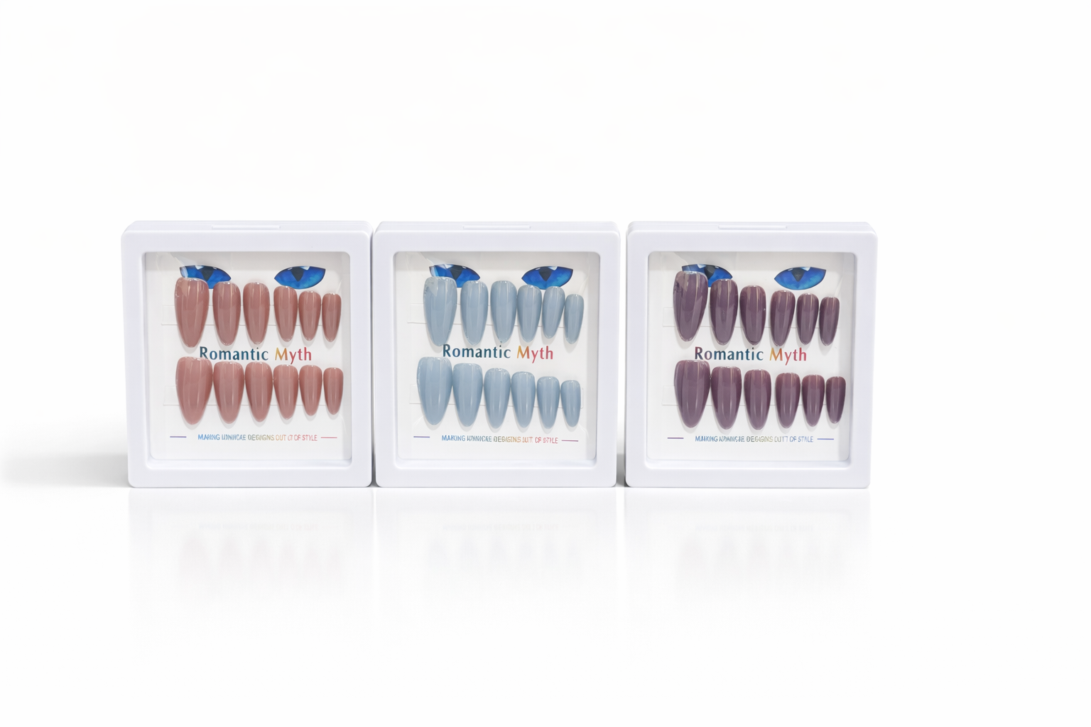 (3 Box) Of Cat Eye Double Shades Nails