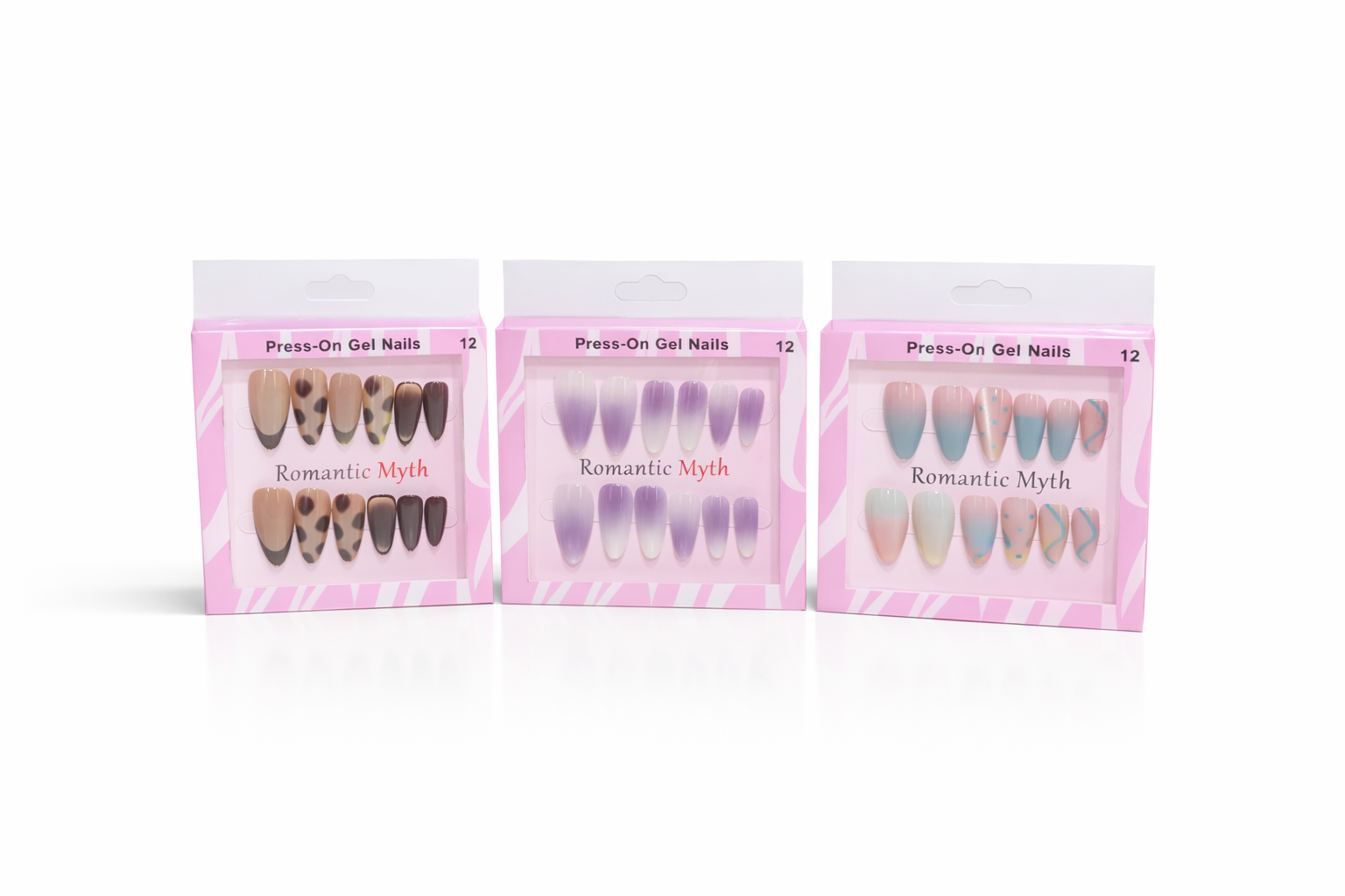( 3Box )  Of Romantic Myth Press On - Gel Nails