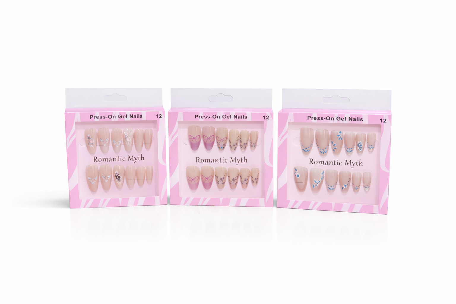 ( 3Box )  Of Romantic Myth Press On - Gel Nails