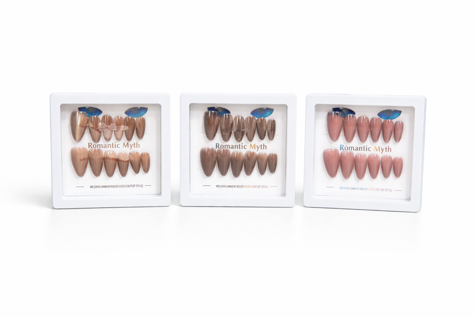 (3 Box) Of Cat Eye Double Shades Nails