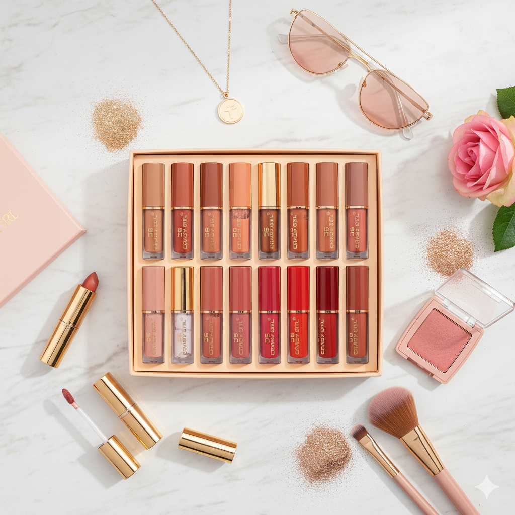 Crazy Girl® “Thanks for the Love” Lip Set – 12 Premium Shades