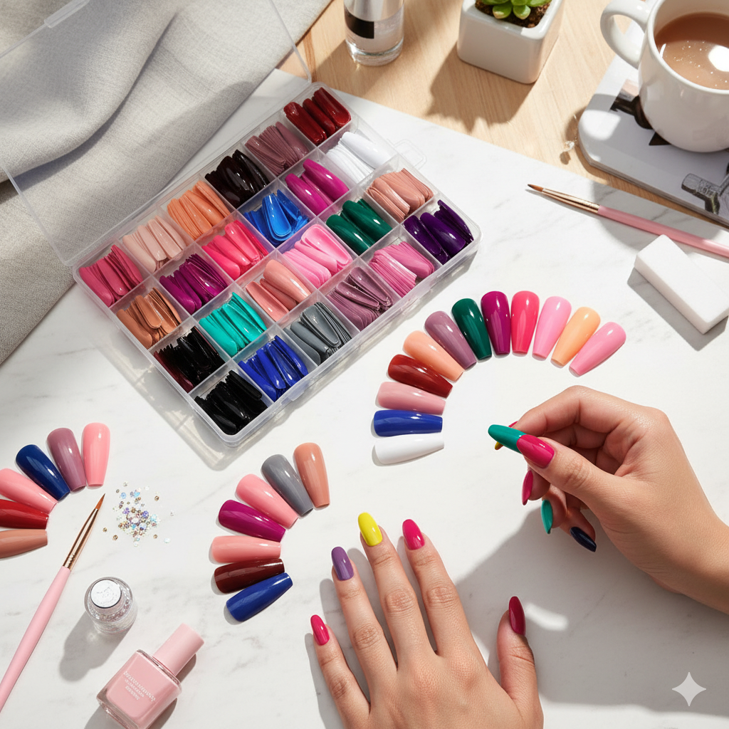 576 Pcs – Artificial Full Cover Nails