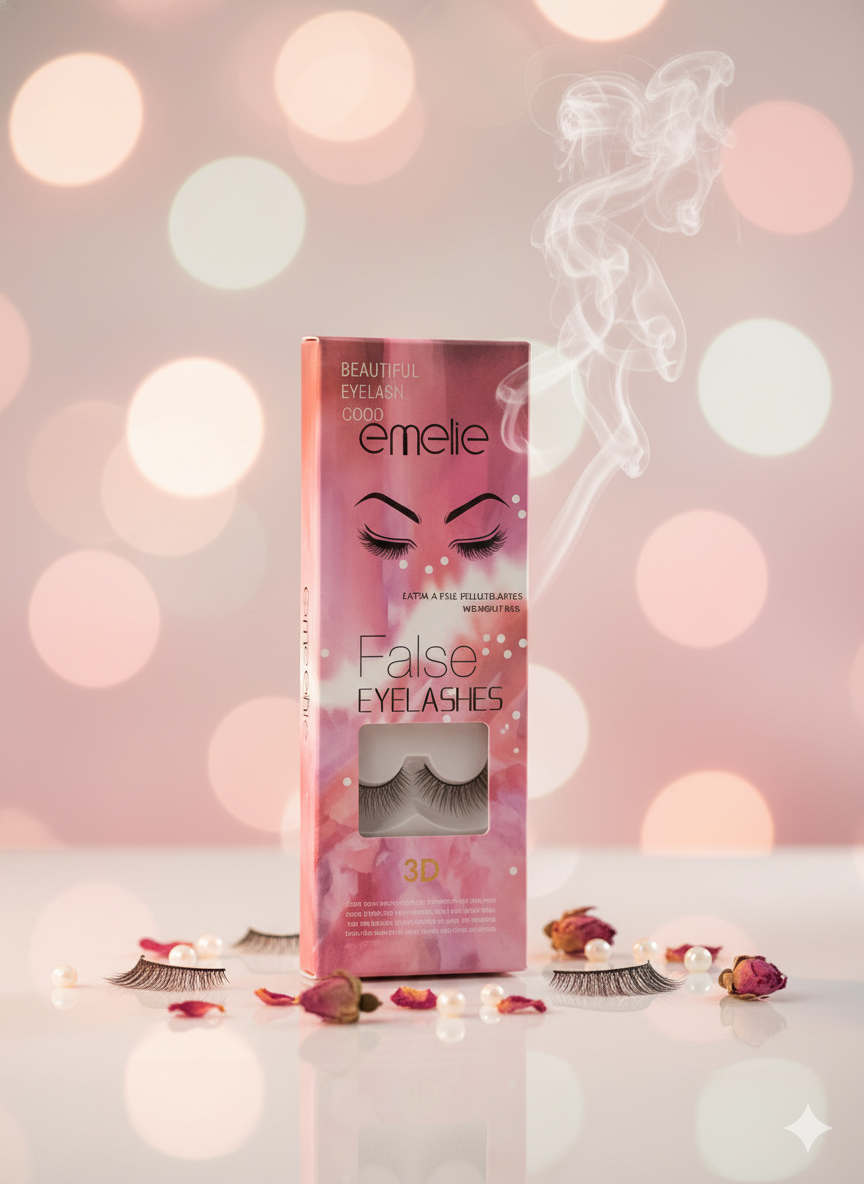 Eyelase Cooo Emelie,False Eye Lashes 3D Mink – (10 Pcs)