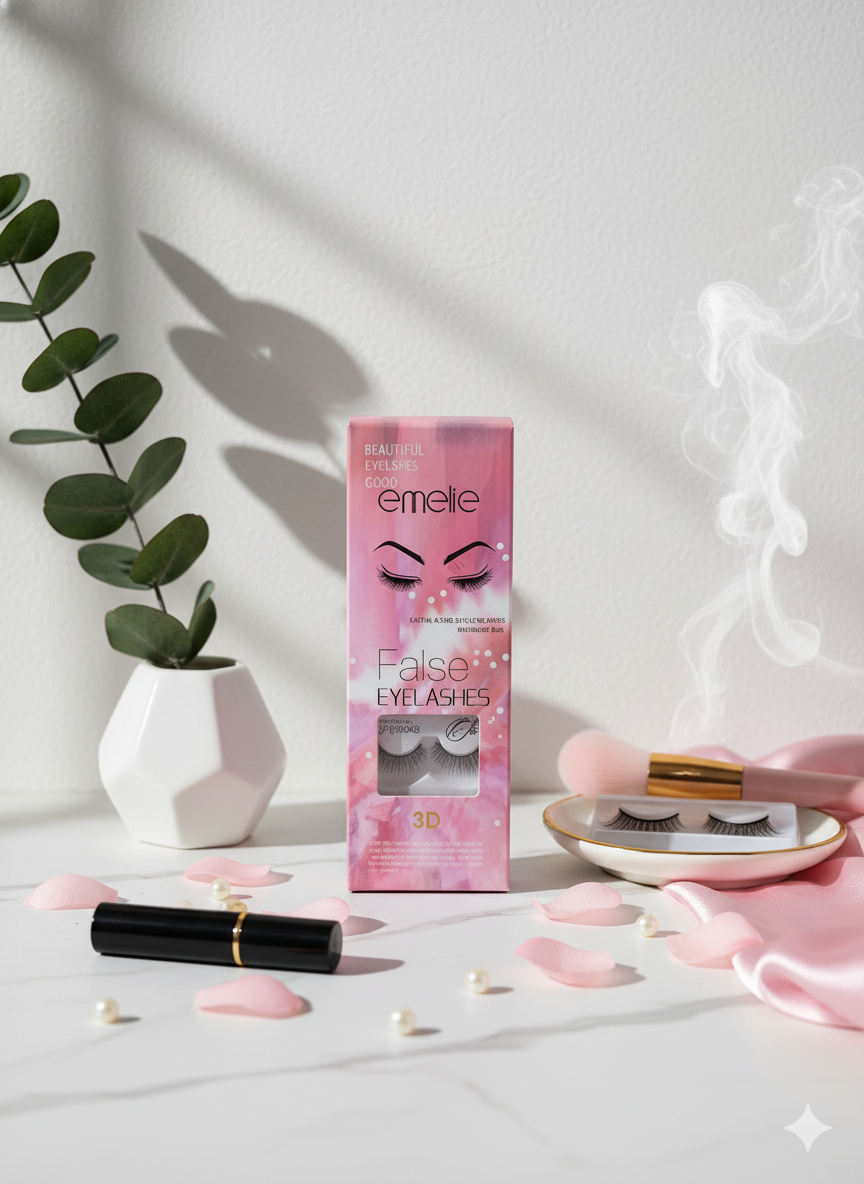 Eyelase Cooo Emelie,False Eye Lashes 3D Mink – (10 Pcs)