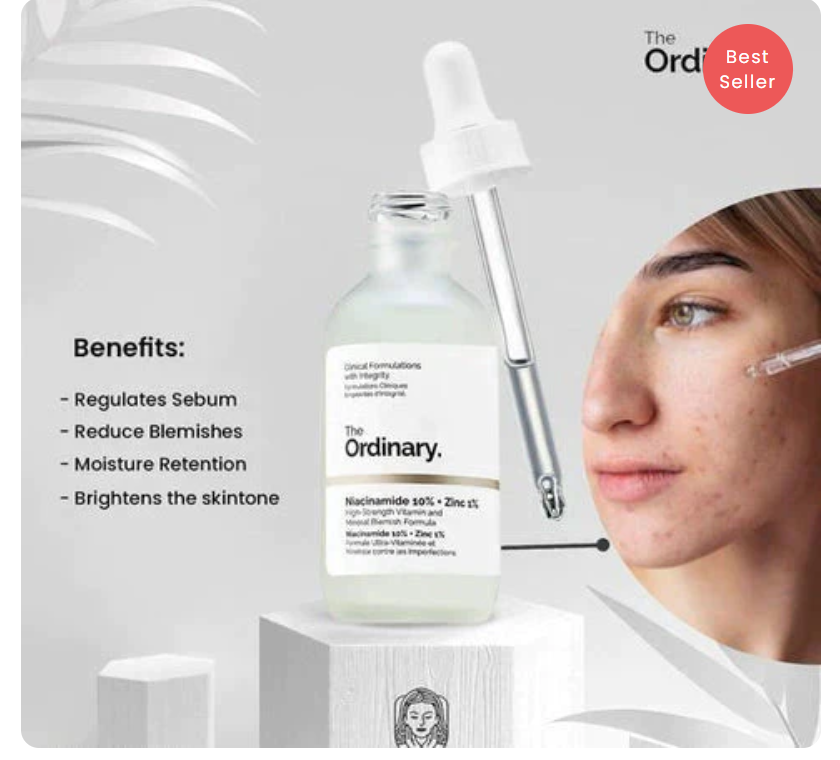 The Ordinary Niacinamide 10% + Zinc 1% – 60ML