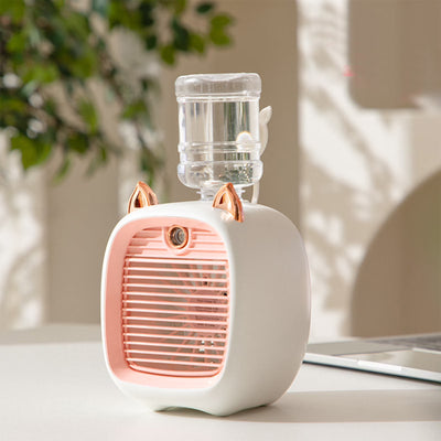 Mini Portable Recharging Cooling Fan – Cute Cat Design