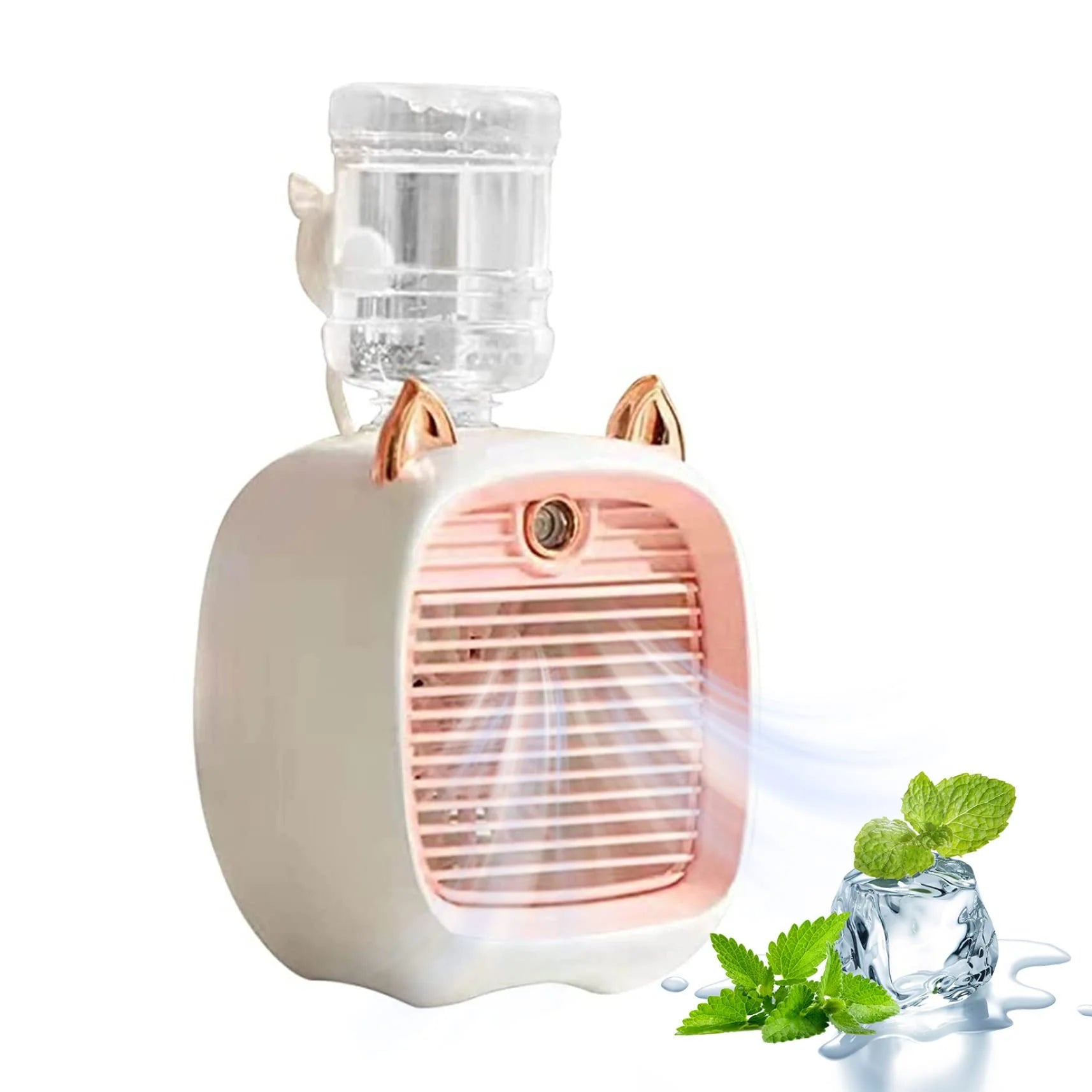 Mini Portable Recharging Cooling Fan – Cute Cat Design
