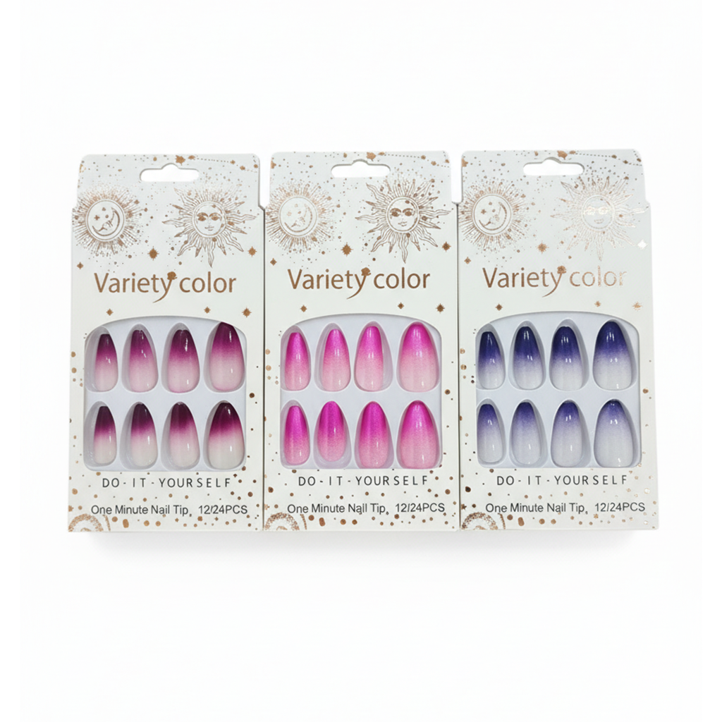 (3 Pack) Of Luxury Fancy Nails  Premium Press-On Fancy Nails