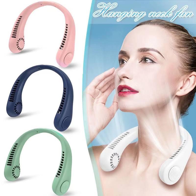 Portable Bladeless Neck Fan – USB Rechargeable